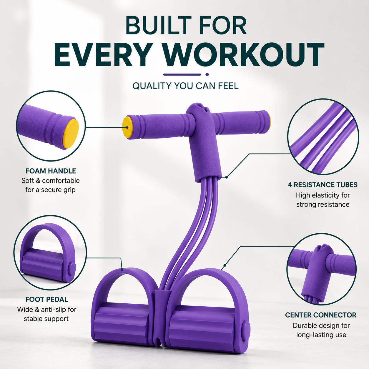 Tummy Trimmer Resistance Bands | Full Body Home Exercise Equipment