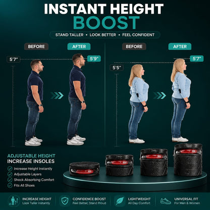 Adjustable Height Increase Insoles