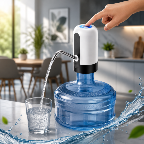 Automatic water bottle pump for home and office use