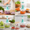 Manual kitchen chopper for vegetables and fruits Manual kitchen chopper for vegetables and fruits