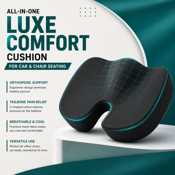 Orthopedic seat cushion for car driving comfort Orthopedic seat cushion for car driving comfort