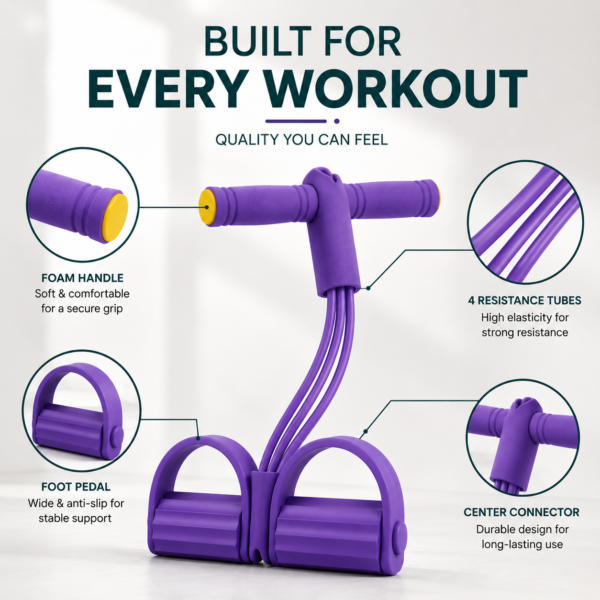 Home Workout Exercise Band Portable home workout resistance band for men and women