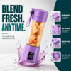 Electric Mini Blender 380ml Compact 380ml electric mini blender for smoothies and fruit juice