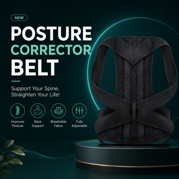 Back posture corrector brace for daily spinal support Posture Corrector Belt | Adjustable Back Support for Better Posture