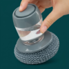 Dish cleaning brush with built-in soap dispenser Dish cleaning brush with built-in soap dispenser