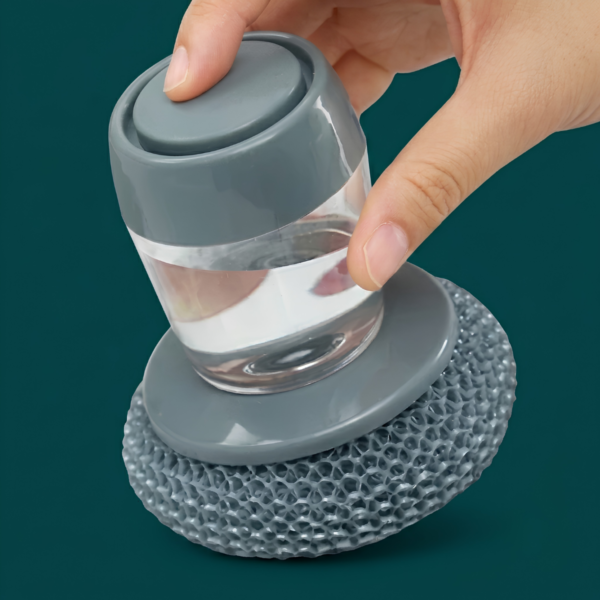 Dish cleaning brush with built-in soap dispenser Dish cleaning brush with built-in soap dispenser