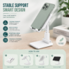 Adjustable phone stand for desk and table
